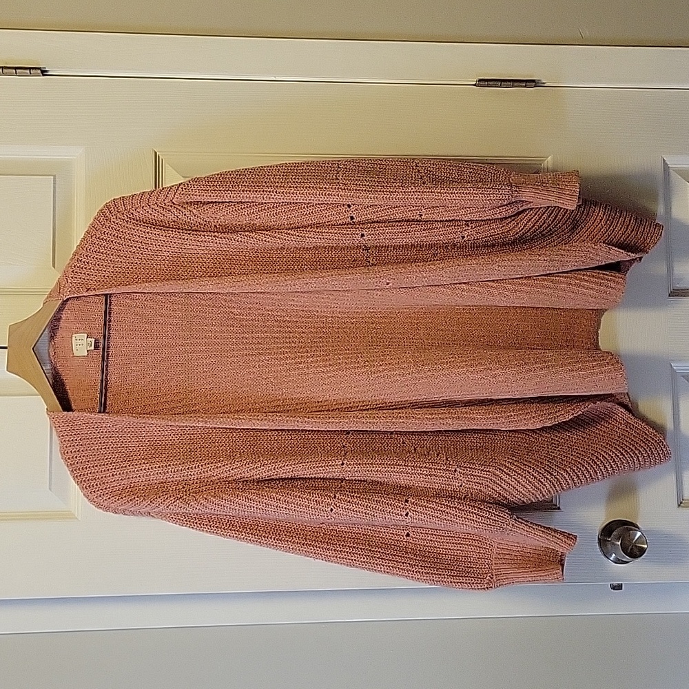 Pink cardigan